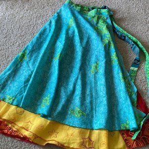 Colorful Wrap skirt